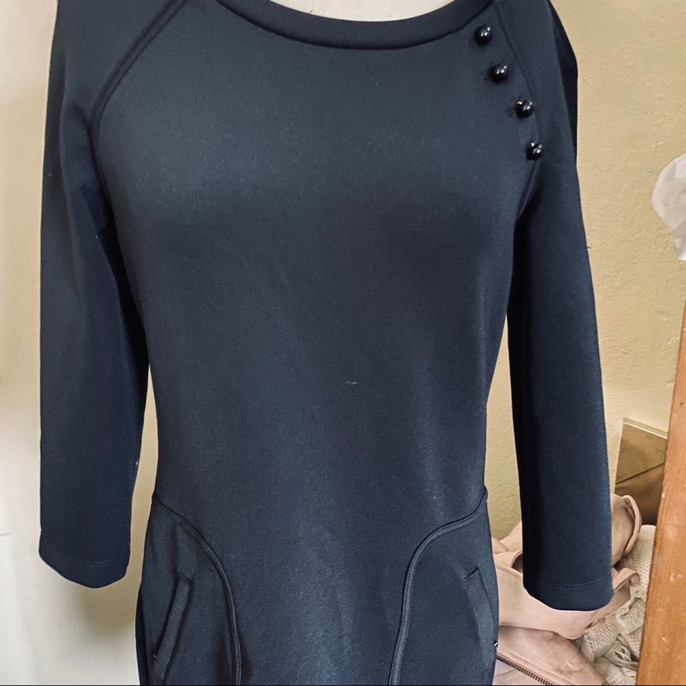 Black long sleeve warm dress
